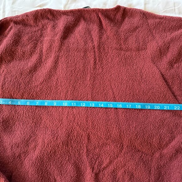 Coldwater Creek 100% Slub Cotton Rose Short Sleeve Sweater, size XL - Picture 6 of 9